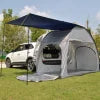 2-Person Double Layer SUV Tent with Canopy Add Raincover for Car Rear Trunk for Car Tailgate & Tram Use