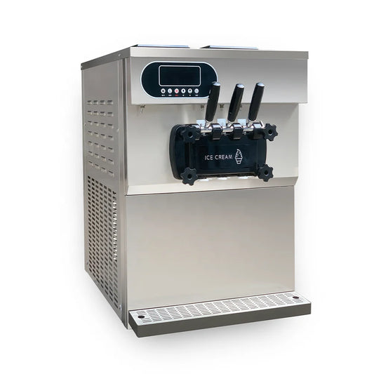 3 Flavors Stainless Steel Automatic Ice Cream Makers Commercial Soft Serve Ice Cream Machine for Business by PDG ibma
