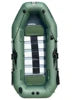 SOLARMARINE 7.5ft 2 Person Inflatable Fishing Boats Kayak Raft Dinghy Slat Wooden Bottom for Adults With Paddles Air Pump