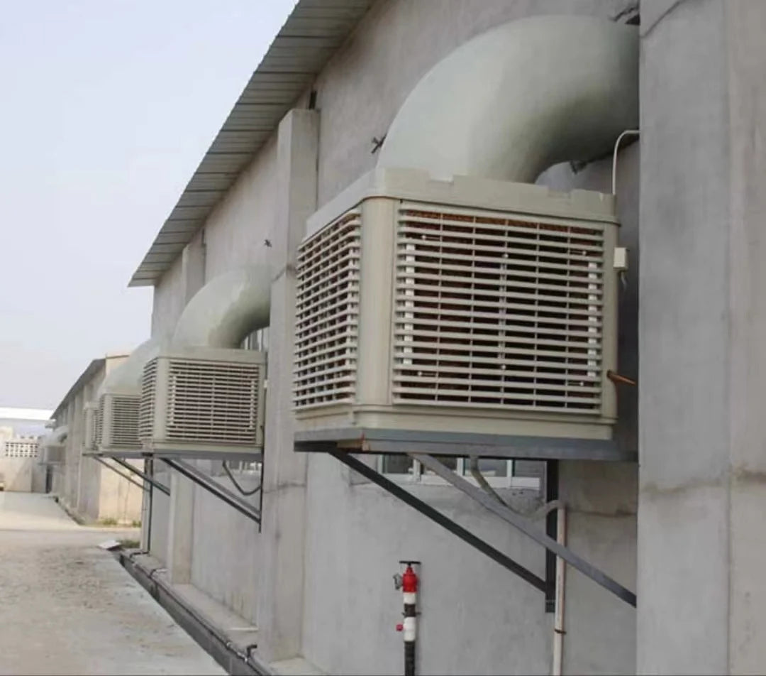 Hot Sale New Model 1.1kw 18000m3/h Plastic Body Water air Cooling Fan Ventilation Duct Cool Breeze air Cooler