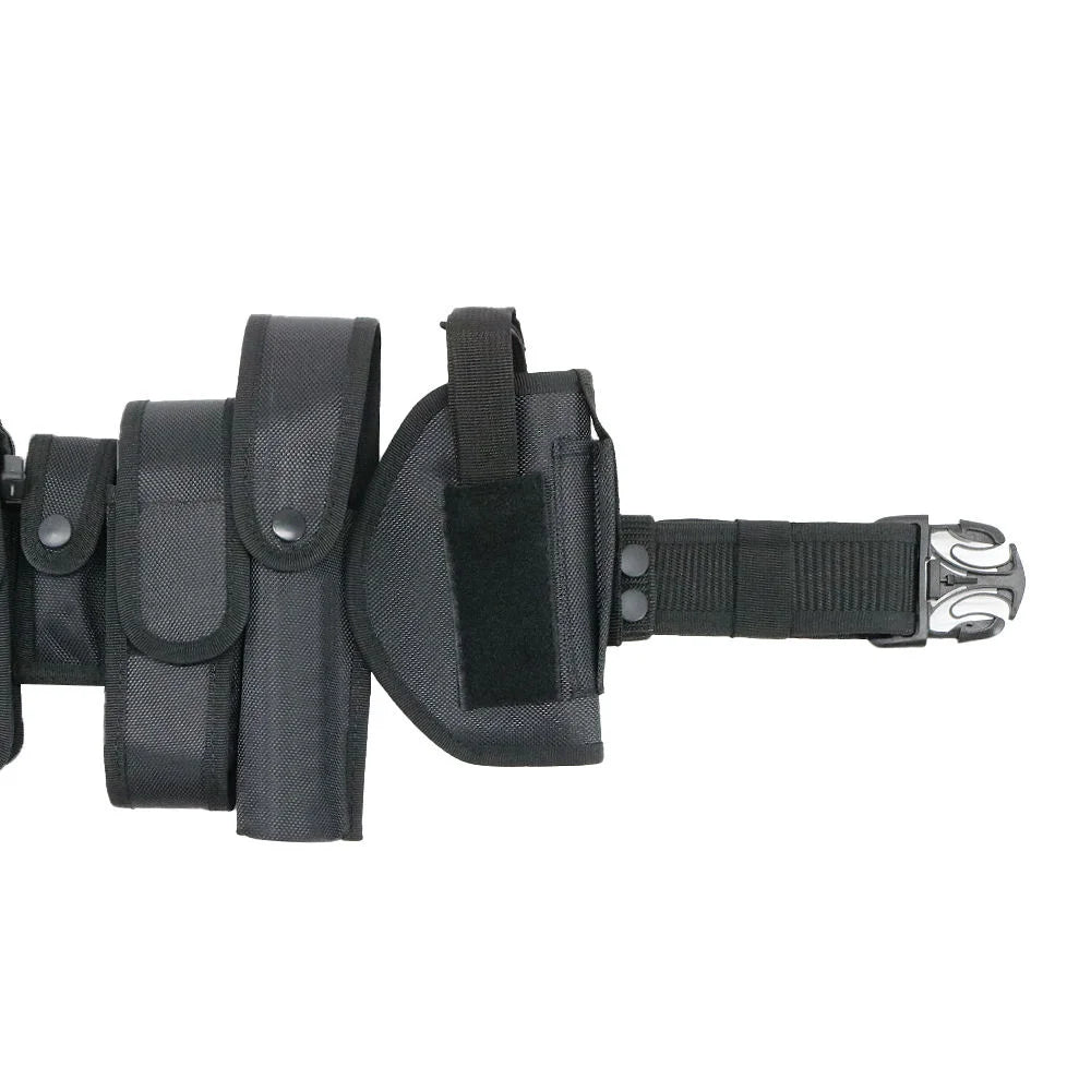 Tactical Security Duty Belts Multifunctional Gun Holster Flashlight Pouch Sets Utility Kit Patrol Belt for Hunting Accessories