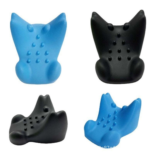 Cross-Border Supply of Pu Self-Skinning Massage Pillow, Straightening, Special Sleep Aid, Cervical Spine Pillow, Acupoint Neck Pillow
