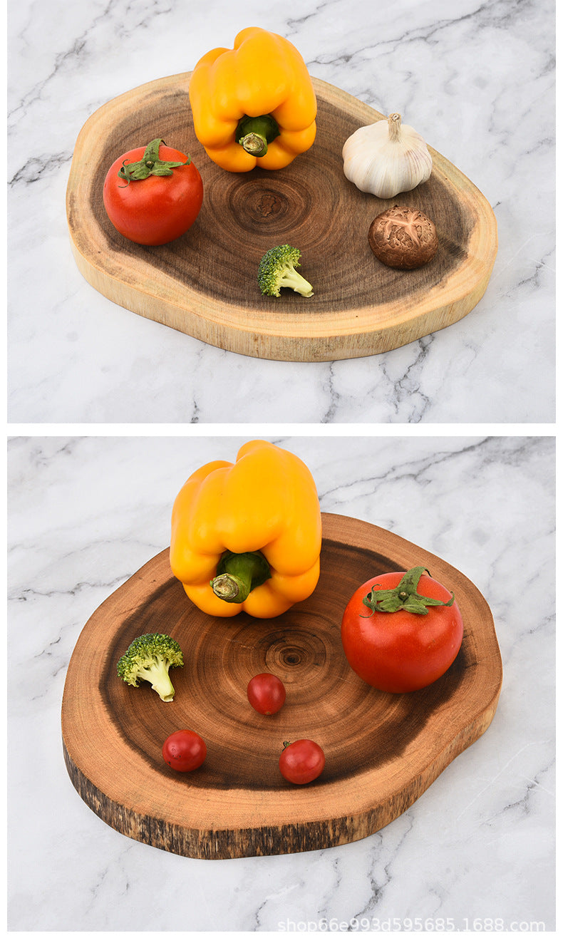 Creative Simple Solid Wood Cutting Board Natural Acacia Cutting Board Cutting Board Cutting Board Fruit Cutting Board Original Cutting Board
