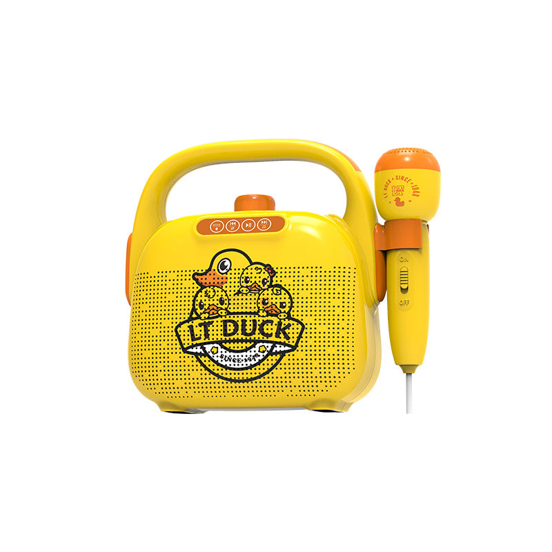 Children's singing host practice eloquence small microphone wireless Bluetooth integrated audio karaoke family KTV toys