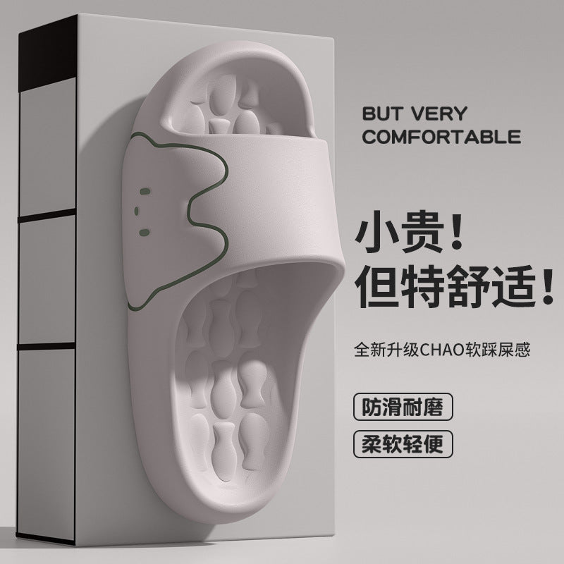 Cross-Border Online Sales Slippers for Men Summer 2025 New Indoor Home Non-Slip Silent Thick-Soled Cute Sandals for Women