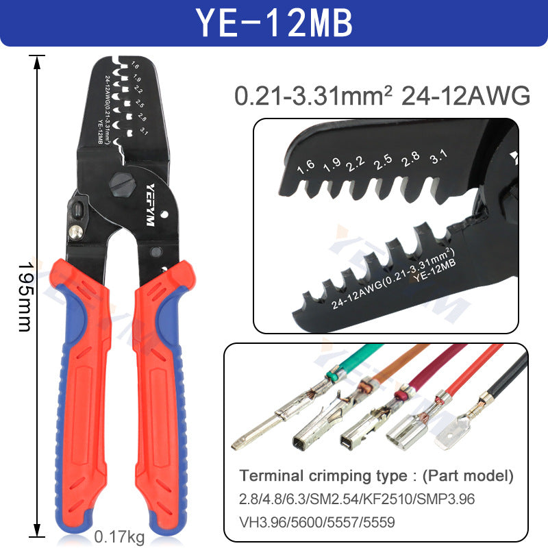 SH1.0/ZH1.5/PH2.0/XH2.54/SM2.54 DuPont crimping pliers small terminal crimping pliers YEFYM