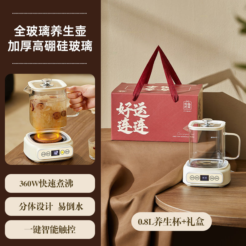 Health Pot Multi-functional New Household Glass Kettle Small Office Tea Maker Dormitory Flower Tea Pot Gift