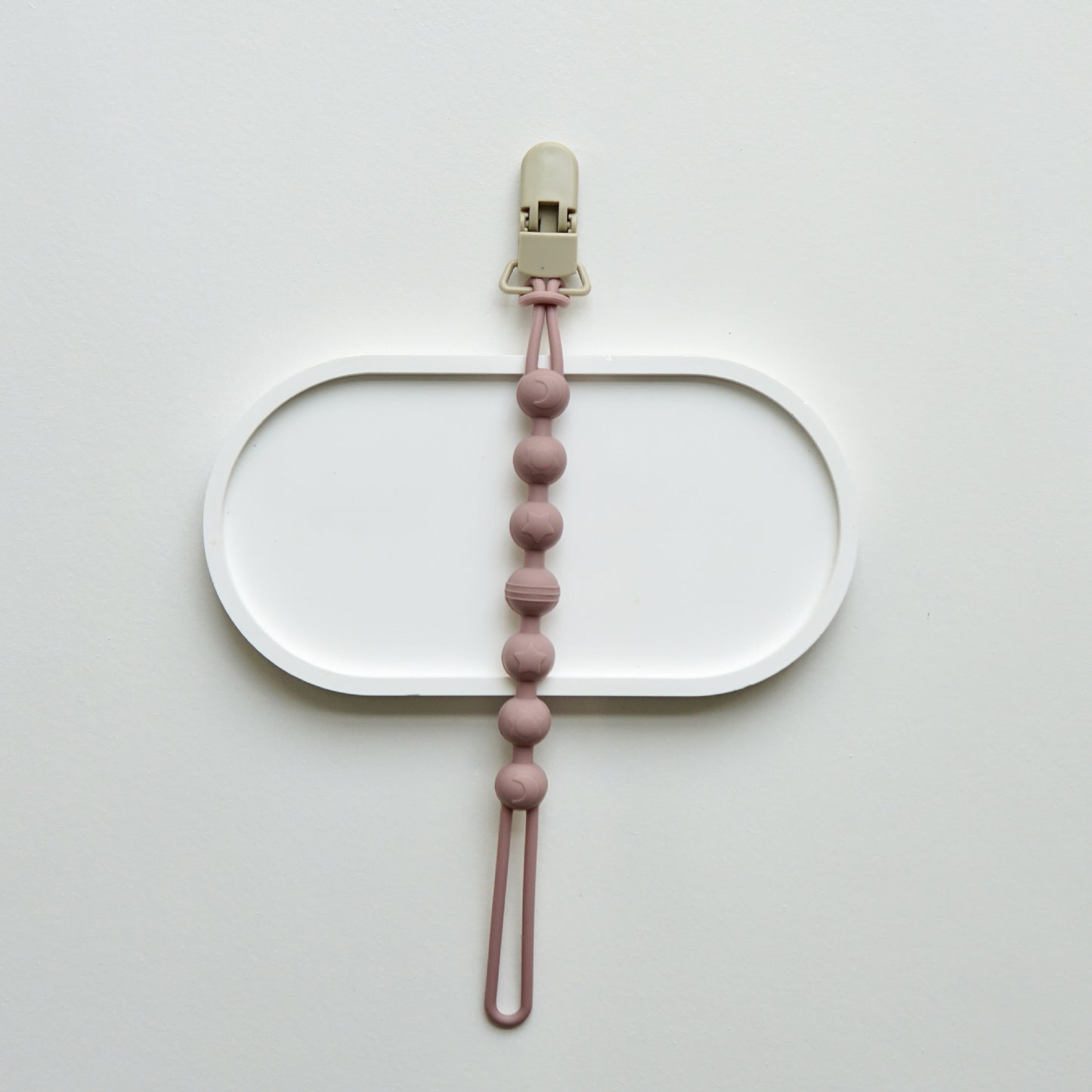 Ins Nordic Style New Plastic Clip Silicone Chain Baby Toy Grinding Stick Tooth Gum Silicone Chain Nipple Anti-losing Rope