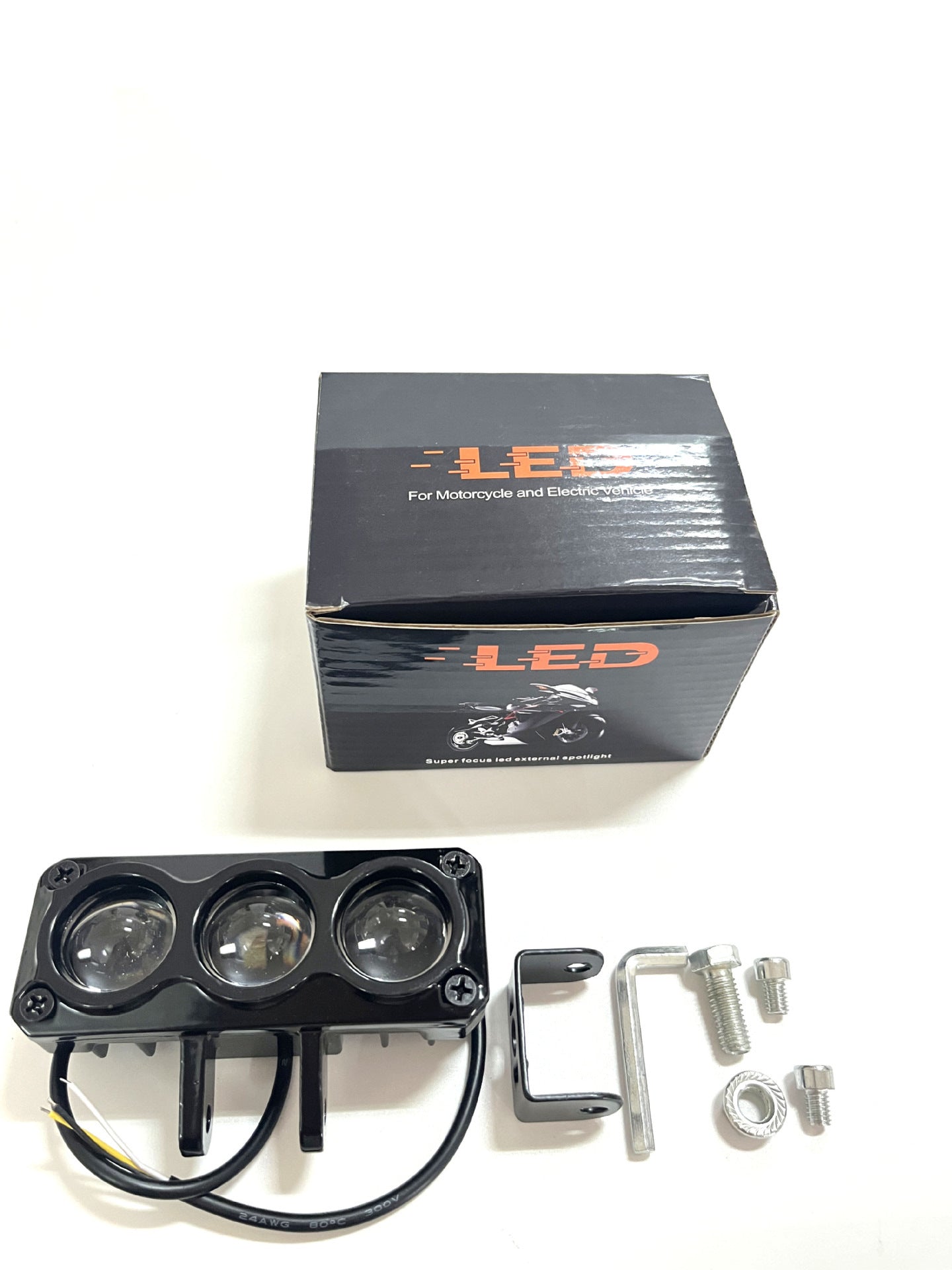 Electric car light super bright LED strong light motorcycle lens headlight shop street light tricycle battery car super bright spot light