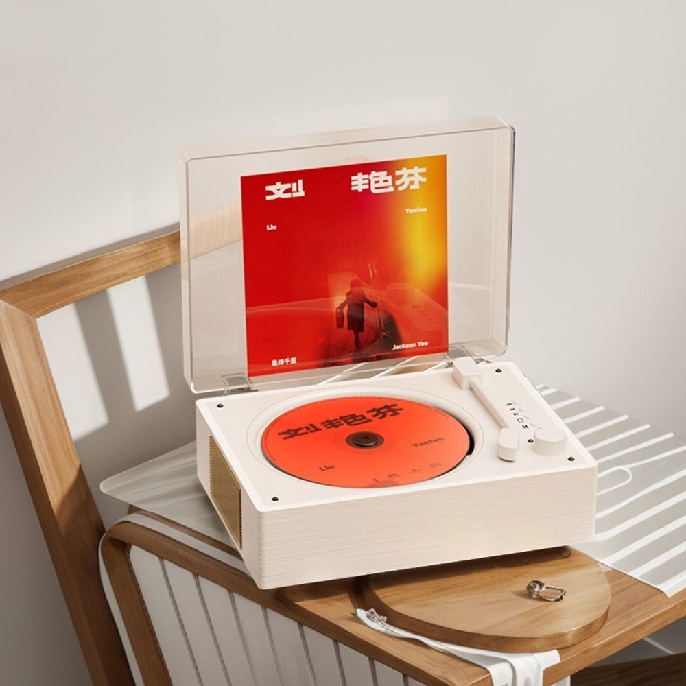 Cross-Border Popular Retro Cd Player Portable Music Album Bluetooth Speaker Player Cd Disc Birthday Gift