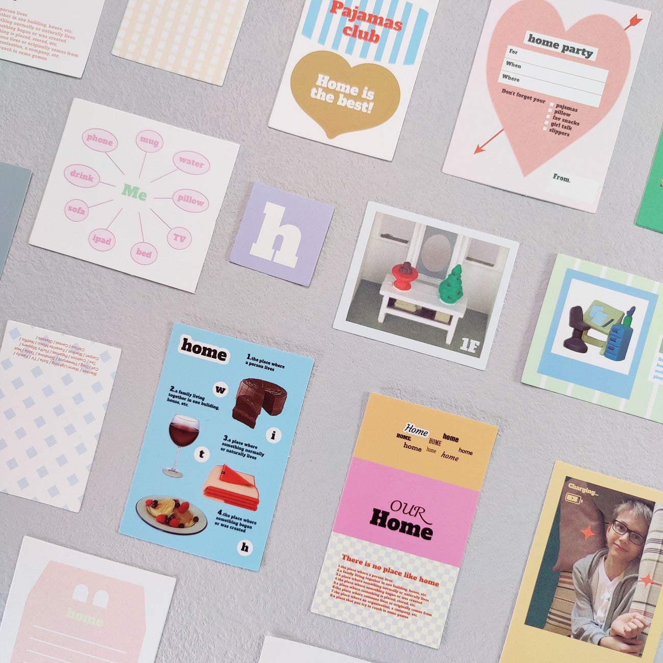 Korea same spot OAB character 202hosil magazine landscape retro hand account decoration material collage paper bag