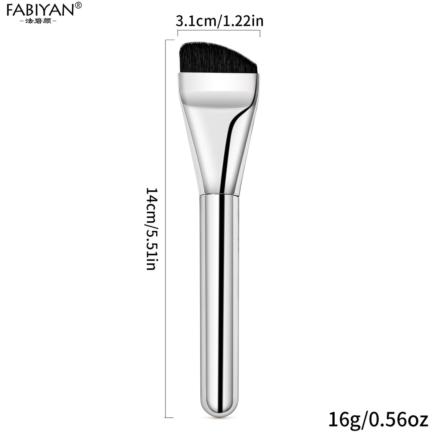Cross-border oblique head foundation concealer makeup brush mask foundation liquid seamless application professional beauty tools manufacturers wholesale