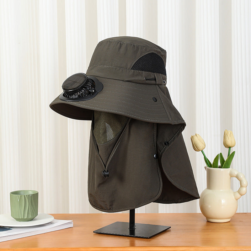 New Sun Hat for Men and Women in Summer, Uv Protection, Neck Protection, Sun Protection, Solar Fan Hat, Outdoor Mountaineering Fisherman Hat