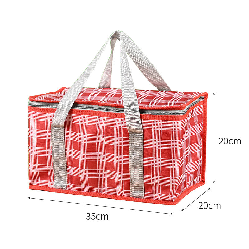Spot Takeout Insulation Bag Wholesale Outdoor Picnic Insulation Satchel Ice Bag Large Capacity Takeaway Cake Insulation Bag