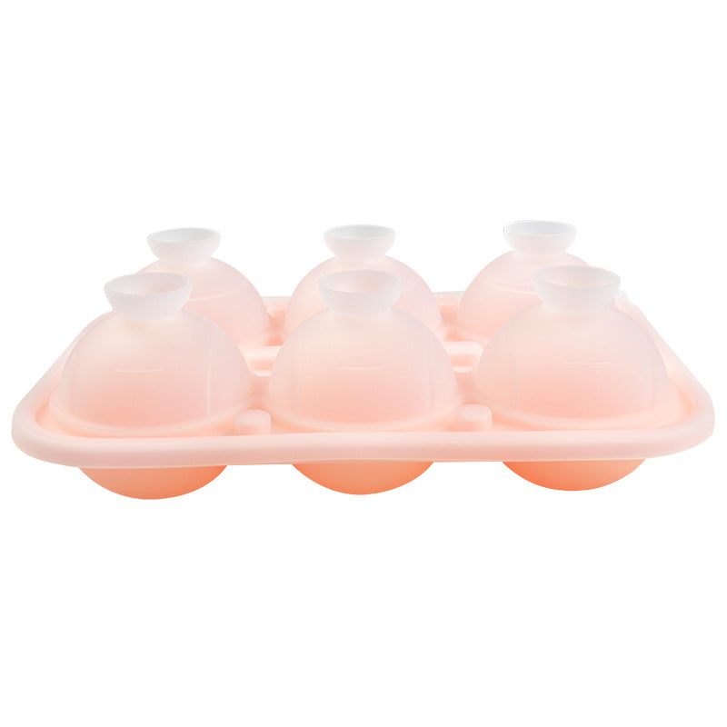 Food Grade Large Ice Hockey Mold Ice Artifact Whiskey Household Frozen Ice Block Spherical Large Silicone Round Ice Pot