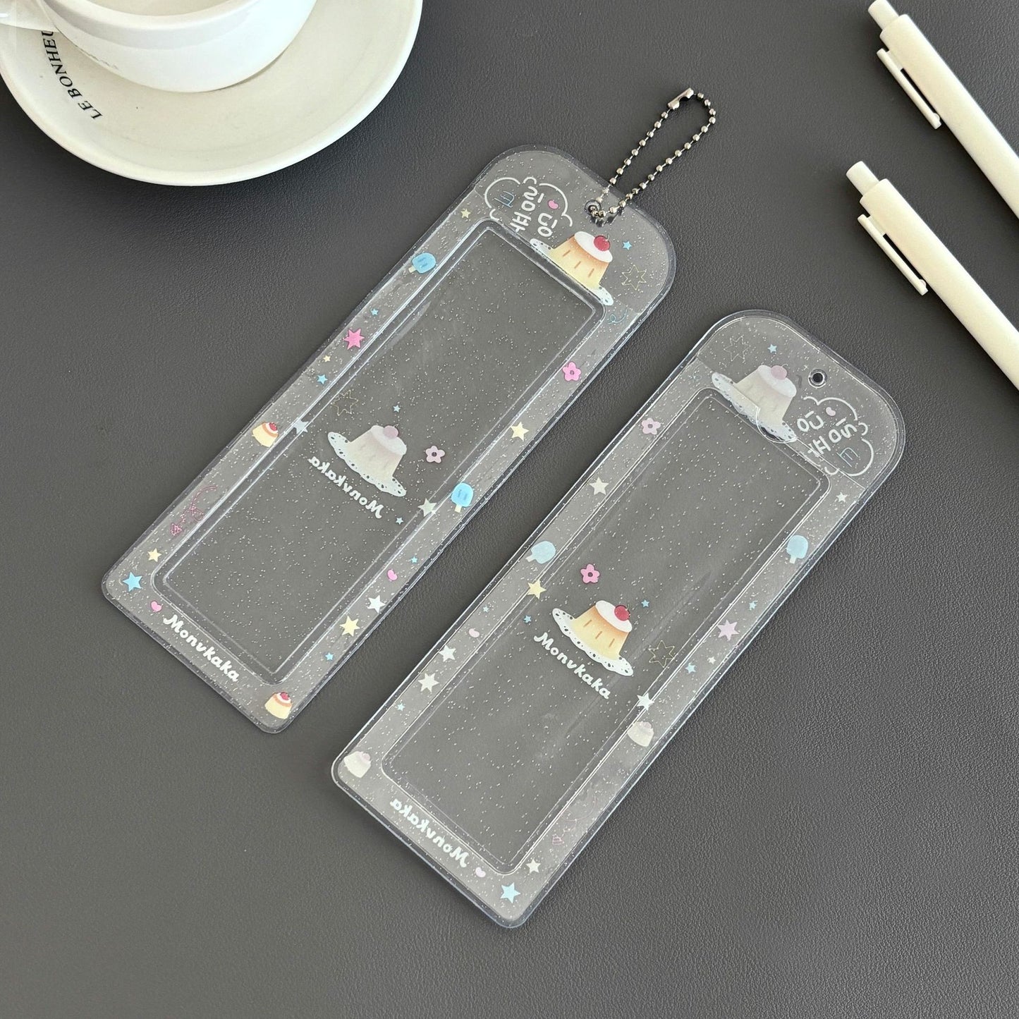 Original Summer Dessert Four-Frame Card Holder Idol Small Card Life Four-Frame Glitter Card Holder Star-Chasing Storage Card Holder
