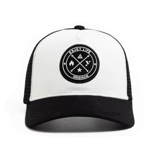 Summer Round Label Suede Baseball Cap Men's Mesh All-match Sunshade Women's Hip-hop Hat Trendy Foreign Trade Explosions in stock by PDG ibma