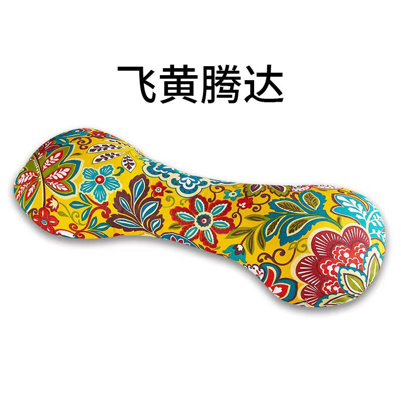 Tiktok hot heating Wormwood bone pillow Wormwood pillow Ice Silk bone cool pillow multifunctional cervical pillow factory wholesale