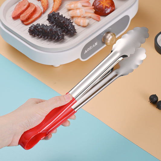Stainless Steel Food Clip Anti-scalding Stall Commercial Buffet Malatang Special Clip Kitchen Cooked Food Clip Bread Clip by PDG ibma