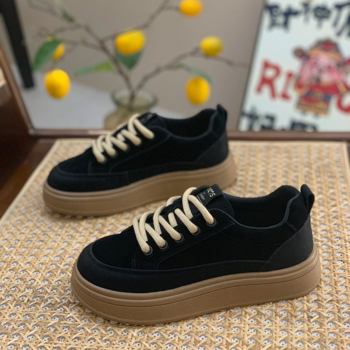 Genuine Leather Retro Sneakers for Women 2025 Spring & Fall New Niche High-Bottom Soft-Soled White Shoes Flats-Soled Sports and Casual Shoes