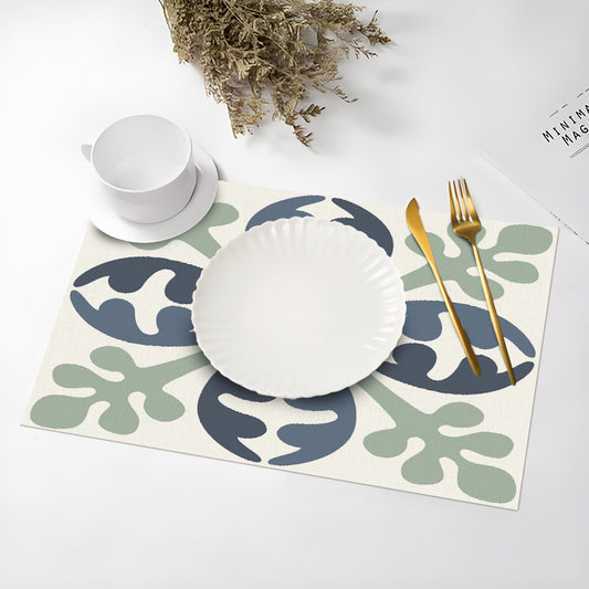 Temu Cross-Border New Product Ins Style Small Fresh Placemat Digital Printing Square Insulation Mat Restaurant Table Mat Wholesale by PDG ibma