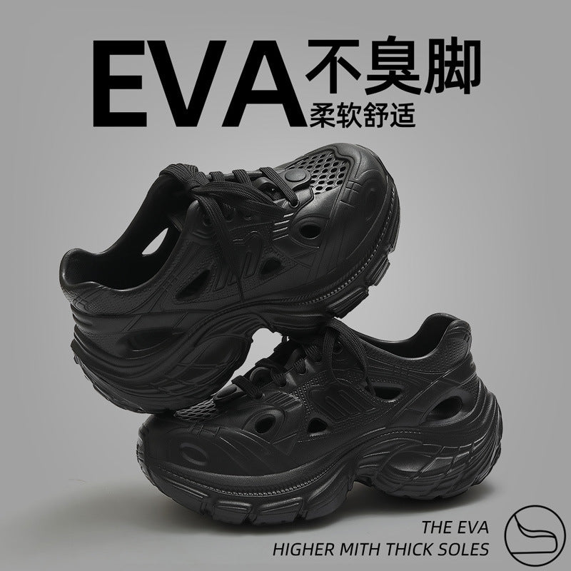 Thick-Soled Clogs for Women, Summer Sports and Leisure 2025 New Internet Celebrity Fashion Non-Slip Toe-Cap Sandals