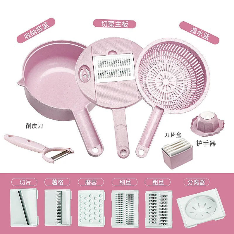 Multi-functional vegetable cutter flapper potato silk artifact coarse silk household grater does not hurt hands wipers slicer