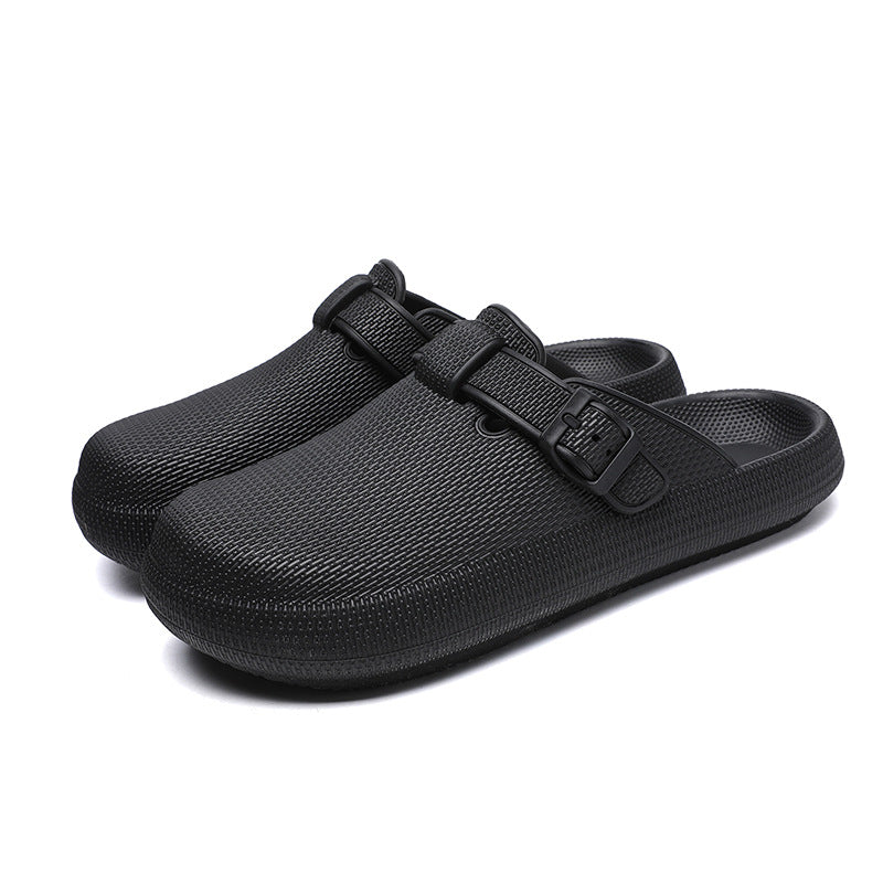 2025 Men's Closed-Toe Sandals Large Size Outdoor Non-Slip Thick-Soled Clogs Women's Half-Slip Couple's Same Style