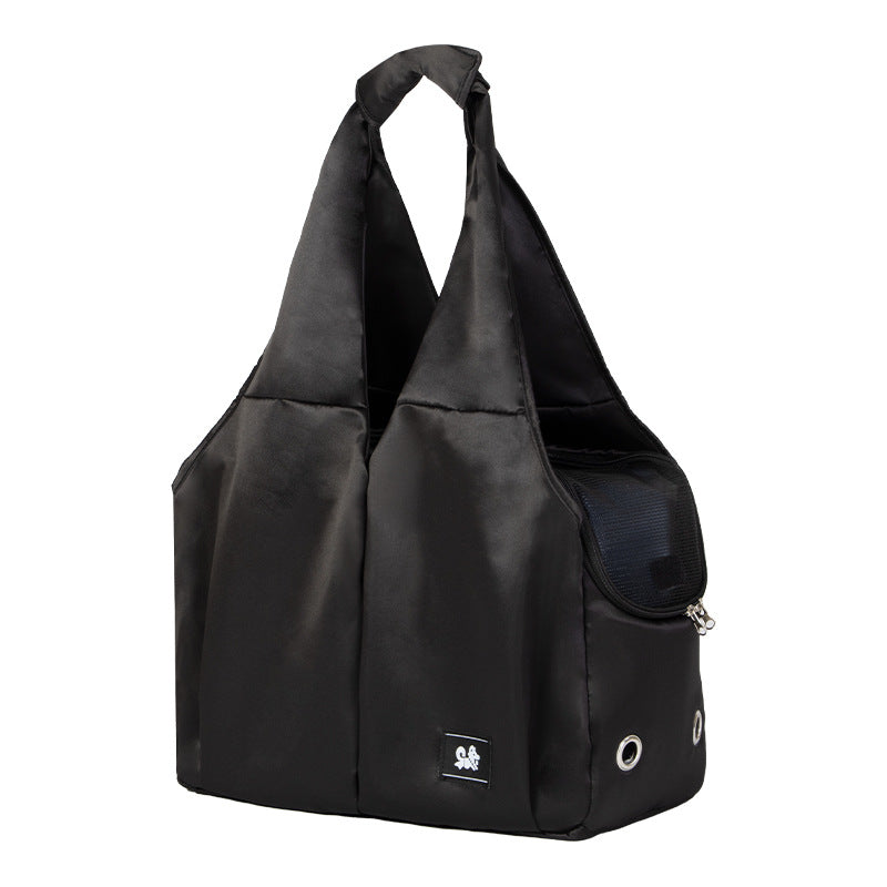 Cat Bag Outgoing Portable Pet Bag Large Capacity Breathable Cat Backpack with Dog One-Shoulder Handbag Soft