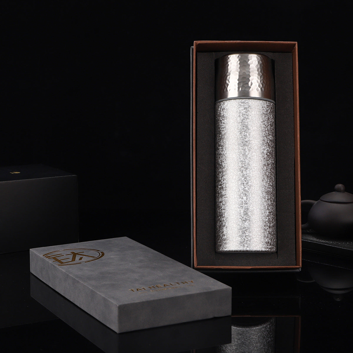 New High-Looking Pure Titanium Insulated Titanium Cup, Light Luxury and High-End Business Gift Water Cup, High-End Household Tea Cup