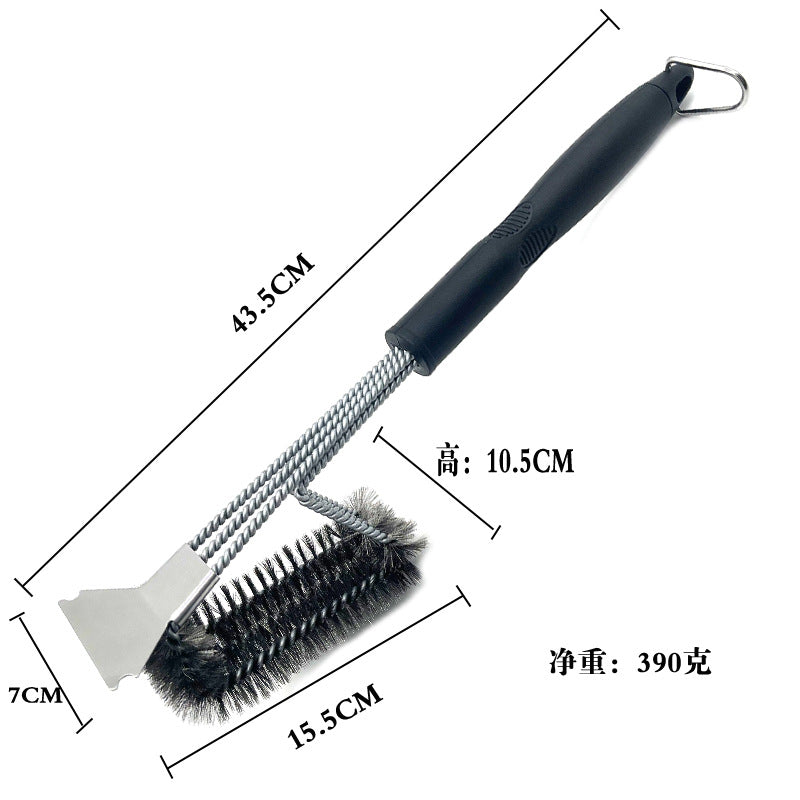 Amazon's Best-Selling Stainless Steel Barbecue Brush Wire Brush Barbecue Grill Cleaning Brush Bbq Barbecue Tool Brush
