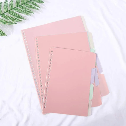 Bookmark Diary B5 A5 A4 Coil Book Loose-leaf Inner Page Binder Index Dividers Notebook Separator Page Binder Index Page