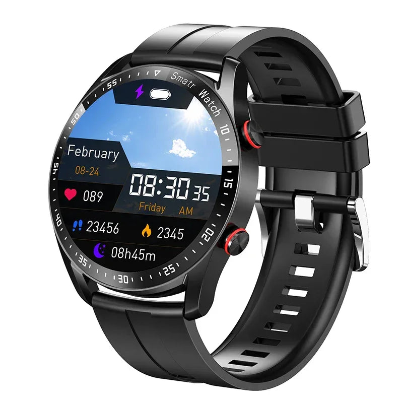 2026 New Voice Call Smart Watch Men GT Series HD AMOLED Screen Heart Rate Sports Watch ECG+PPG Health Smartwatch For Android IOS