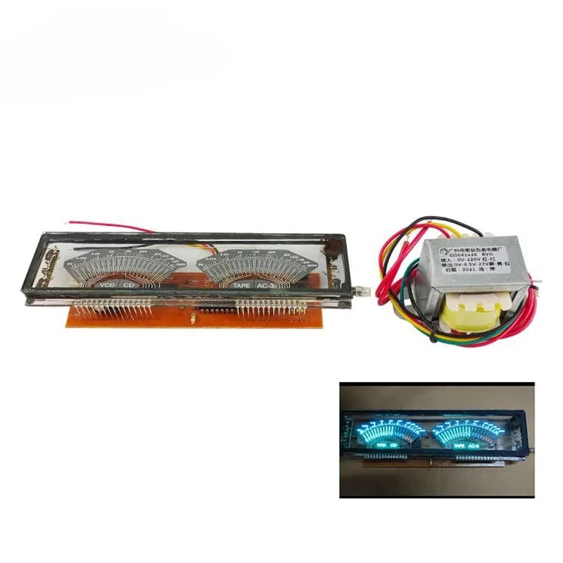 NEW Single Channel Dual Meter Display Audio Frequency Spectrum Displayvacuum Fluorescent VFD Display VU