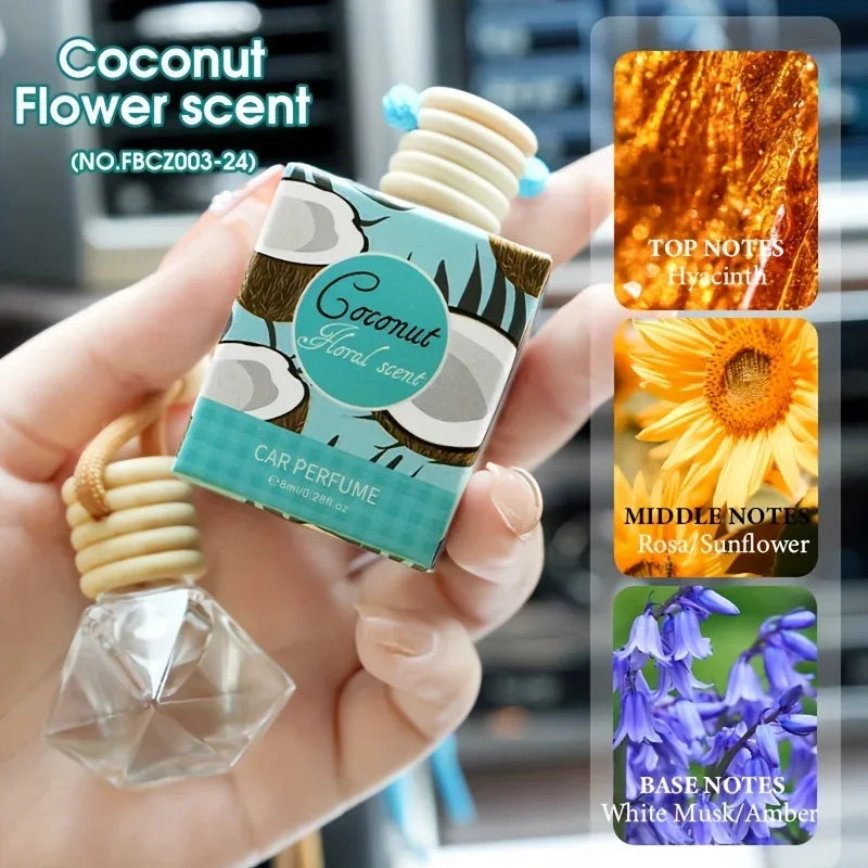 Car Air Freshener, Long Lasting Fragrance, Suitable for Car, Home, Office, Bathroom, Bedroom, Car Interior Aromatherapy 