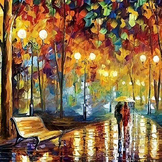 Puzzle de 150 tubes à essai « Promenade sous la pluie », mini puzzle de voyage, cadeau de Noël, maison, tour de Paris, Nouvel An