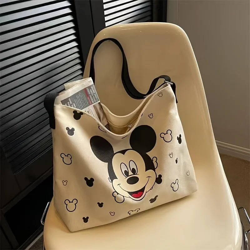 Cute Mickey Bag Ladies and Students with Tote Shoulder Handbag Large Capacity Academic Travel Beach Vacation Storage Gift Ideas