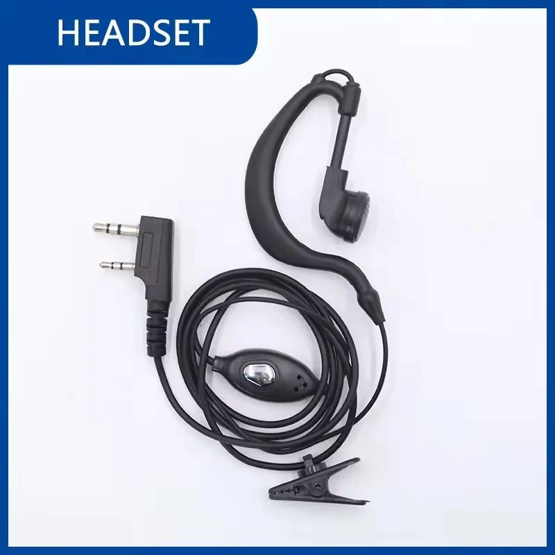 10PCS Walkie Talkie Headset QuanSheng UV-K5 Earpiece UV-K6 UV 5R Plus DM-1701 888s DMR Headphone Two Way Radio Accessories