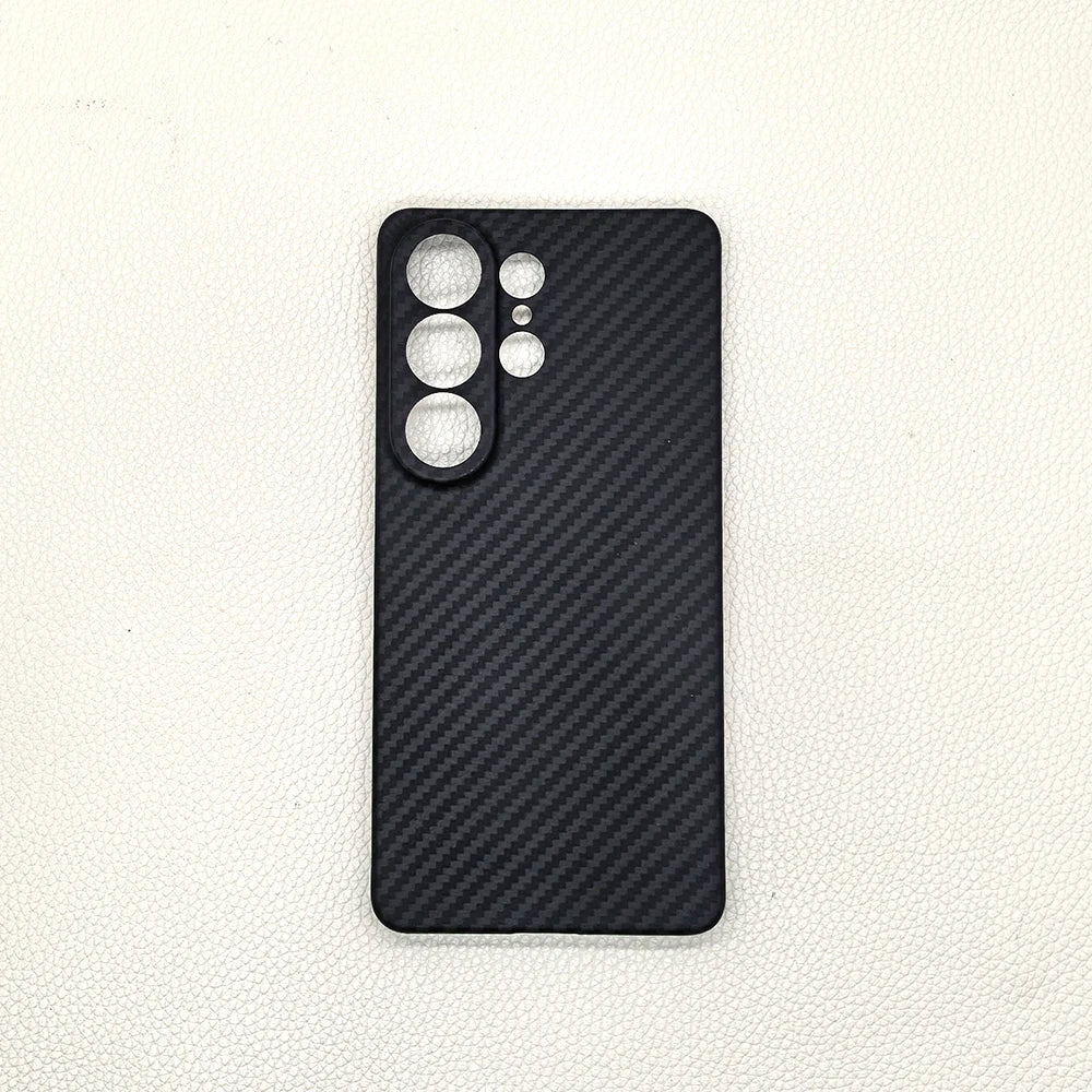 Ultra-Thin Kevlar Pure Carbon Fiber Phone Case For Samsung Galaxy S23 S24 26 Ultra Plus Commercial Aramid Fiber Shockproof Cover
