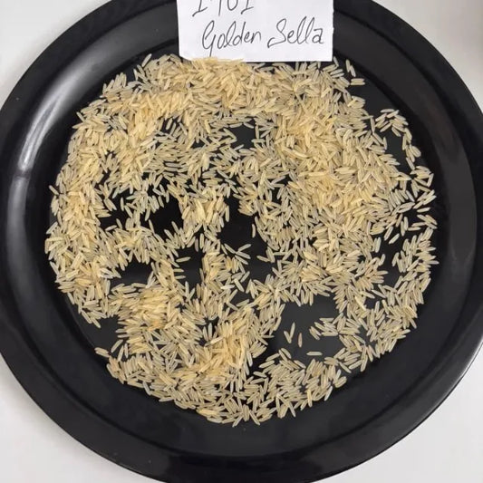 1401 Golden Sella Basmati Rice Premium Aged Long Grain Aromatic Parboiled Export Quality Bulk Supply from Saanvisha Global India by PDG ibma