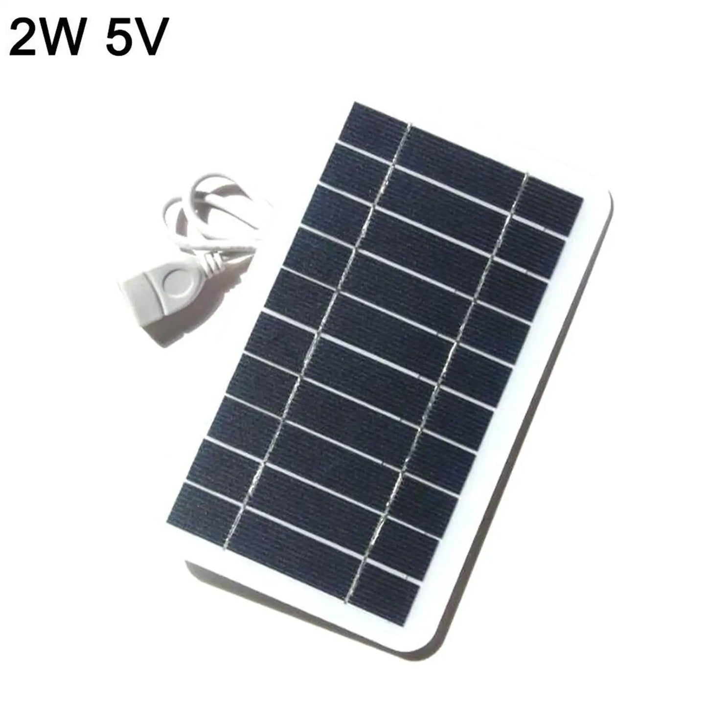 5V 400MA Solar Panel Charger Output USB Type-C Portable Solar System Mobile Phone Charger Electric Fan Outdoor Camping Home