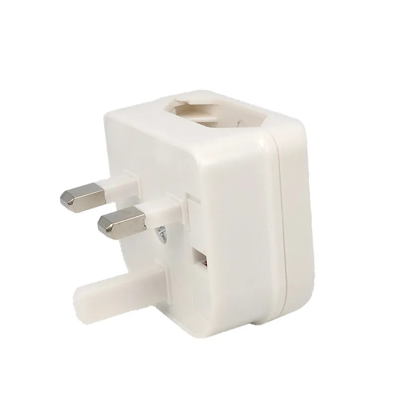 European Euro Eu 2 Pin To Uk 3 Pin Power Socket Travel Plug Adapter Converter Power Adapter Charger AC Power Cord Socket Outlet