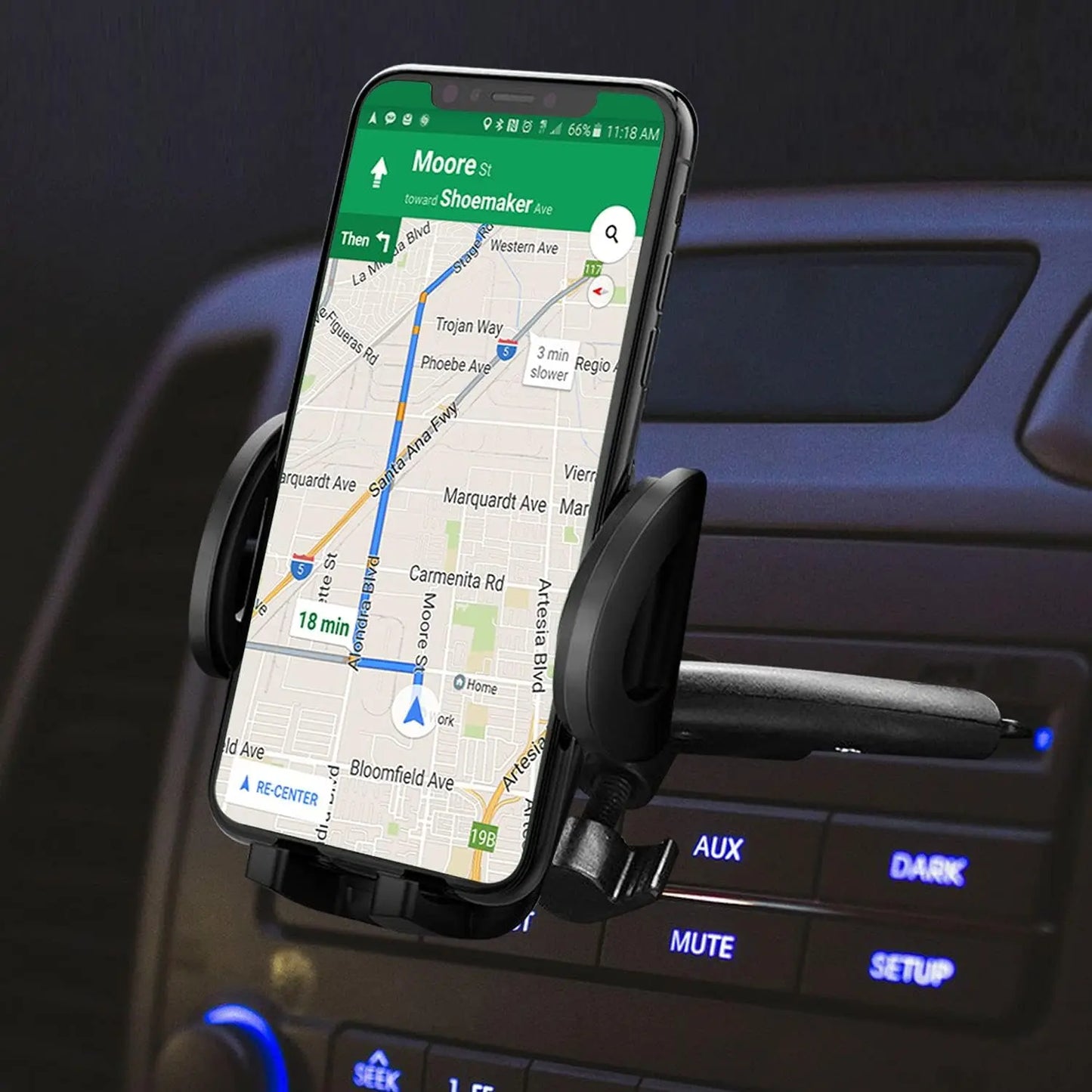 CD Slot Car Phone Mount Holder Compatible for Apple iPhone 14 Pro Max Plus 13 12 11 Xs Xr X Mini SE Samsung Z Fold, Z Flip