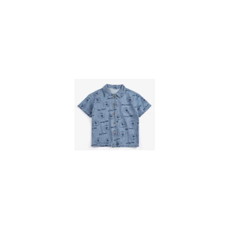 kids shirts and shorts clothing sets 2026 new summer boys girls cute print short sleeve tees tops and shorts clothes sets bc