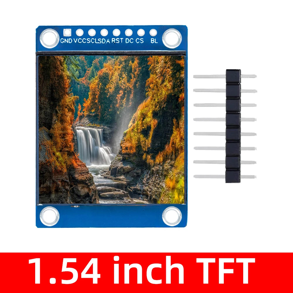 1.54 Inch 1.54" Full Color TFT Display Module HD IPS LCD LED Screen 240x240 SPI Interface ST7789 For Arduino
