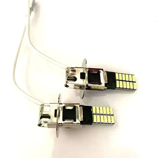 2Pcs H3 LED Headlight Car Fog Light Bulbs Auto Driving Running Lamps 12000LM 80W 12V 24V by PDG ibma