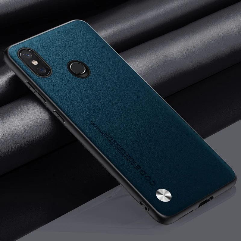 Luxury PU Leather Case For Xiaomi Mi 8 Mi8 Back Cover Matte Silicone Full Protection Phone Case For Xiaomi 8 Xiaomi8 Coque