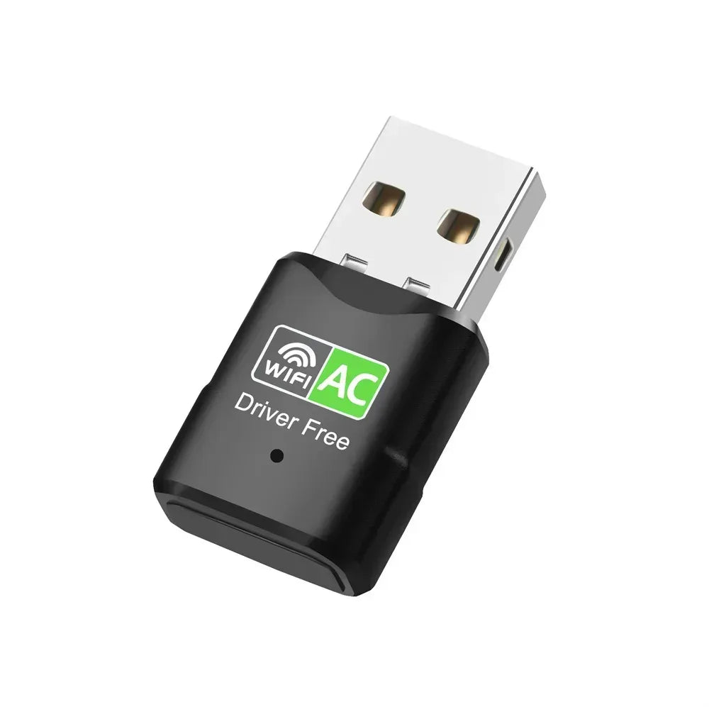 600Mbps Mini USB WiFi Adapter Wireless Network Card Free Driver Dual Band 2.4/5GHz Lan WiFi Dongle For Desktop Computer Laptop