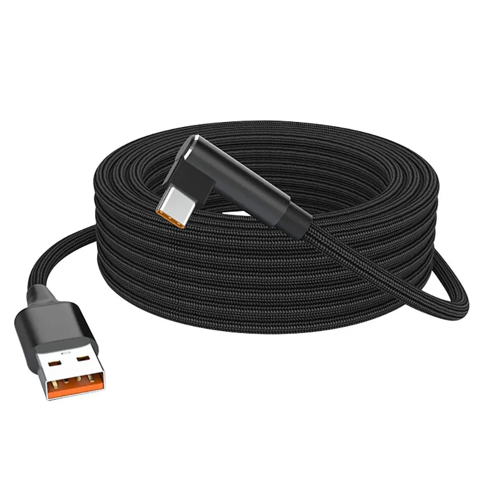 6A USB C Elbow Type C Fast Charge Cable 1/1.5/2/3/5/8m USB Extend Charging Cable for Universal USB Charging Charger Data Wire