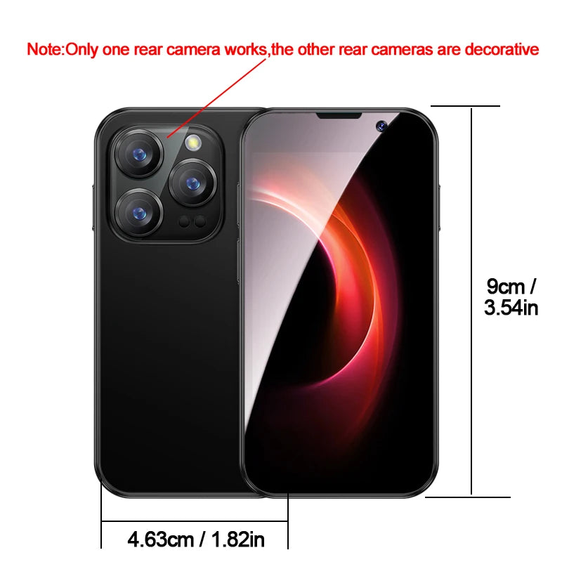 SOYES New XS18Pro 3.0" Mini Smartphone 2GB RAM 16GB ROM Facial Recognition Android 9.0 Dual SIM Standby 3G Network Little Phone